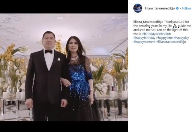 Liliana Tanoesoedibjo dan Hary Tanoesoedibjo. (Instagram/@liliana_tanoesoedibjo)