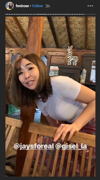 Gisella susul Wijaya Saputra. (Instagram/@fenirose)