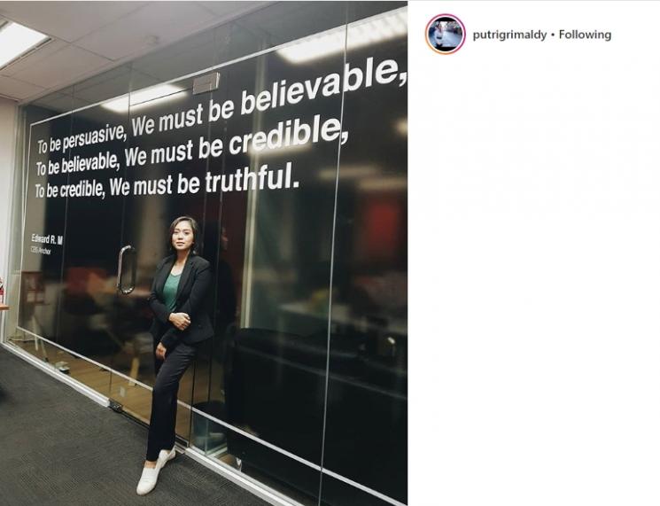 Putri Ayuningtyas. (Instagram/@putrigrimaldy)