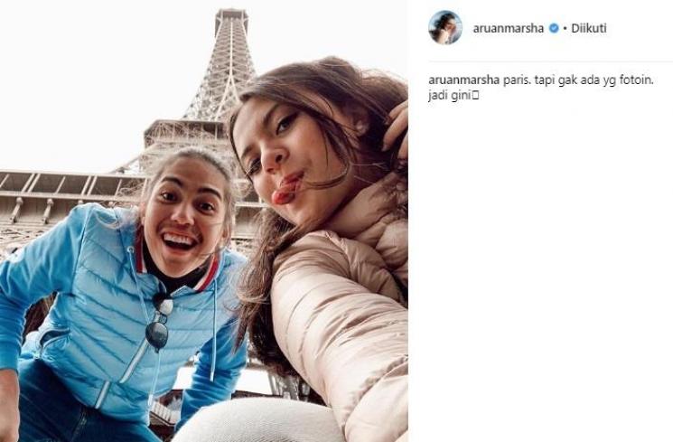 El Rumi dan Marsha Aruan. (Instagram/@aruanmarsh)