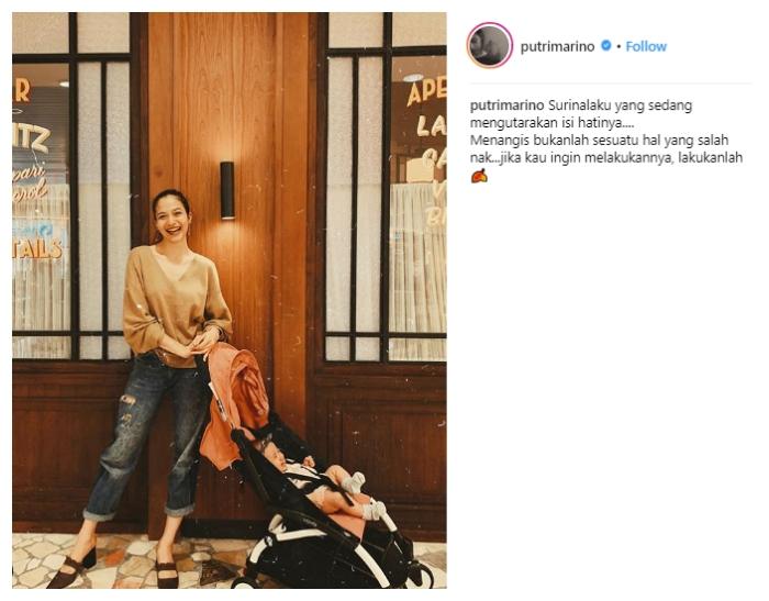 Putri Marino dan Surinala. (Instagram/@putrimarino)