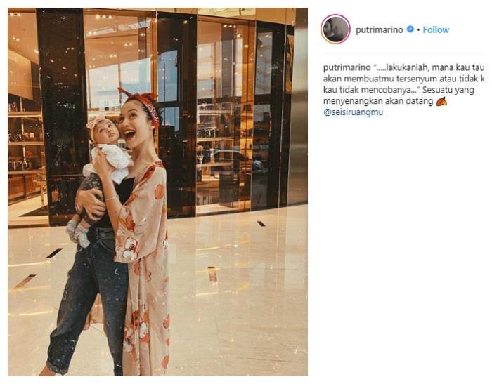 Putri Marino dan Surinala. (Instagram/@putrimarino)