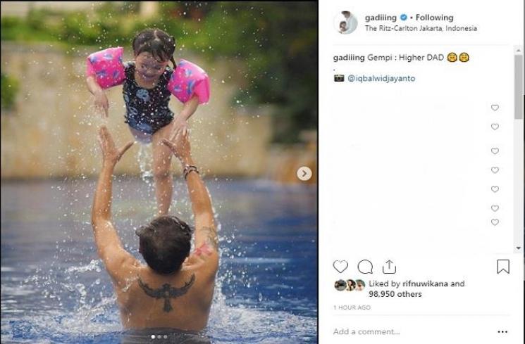 Gading dan Gempi (Instagram @gadiiing)