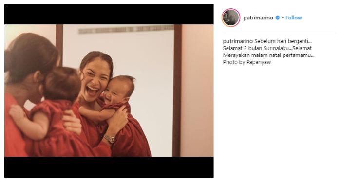 Putri Marino dan Surinala. (Instagram/@putrimarino)