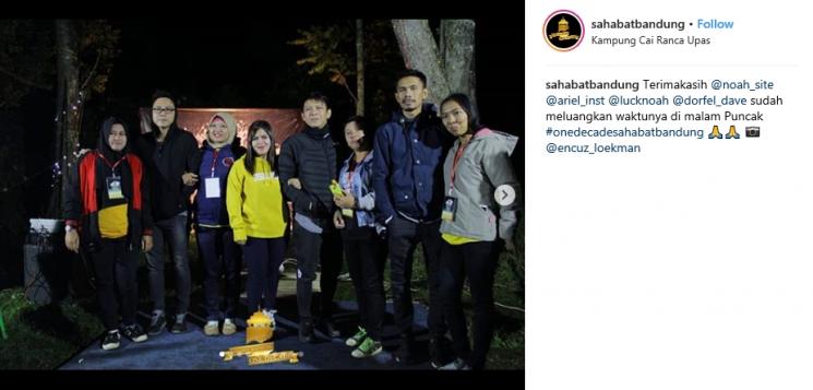 Grup Band NOAH (Instagram/@sahabatbandung)