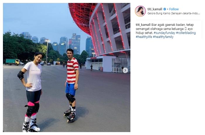 Titi Kamal dan Christian Sugiono. (Instagram/@titi_kamall)