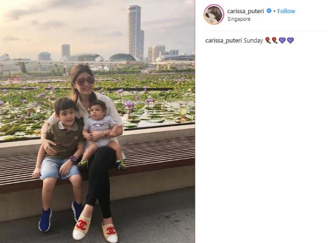 Carissa Puteri, Quenzino Acana Naif dan Zenecka Acana Naif . (Instagram/@carissa_puteri)