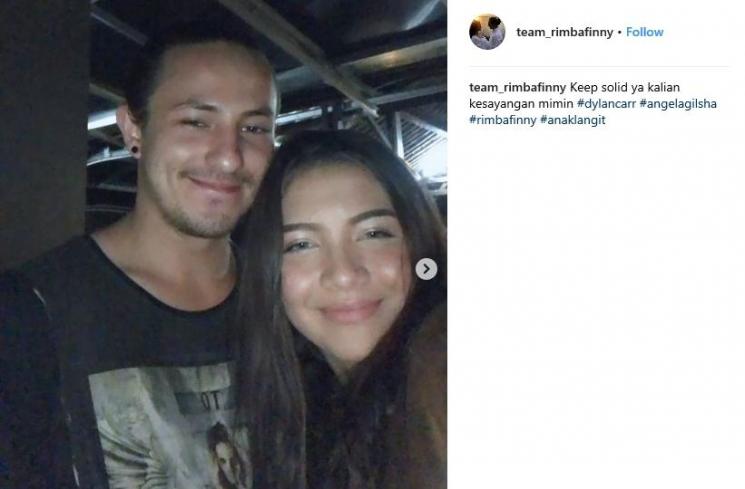 Dylan Carr dan Angela Gilsha (Instagram/@team_rimbafinny)