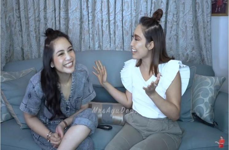 Nagita Slavina dan Ayu Dewi (Tangkapan layar YouTube channel Mrs Ayu Dewi)