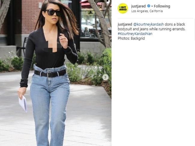 Kourtney Kardashian. (Instagram/@justjared)