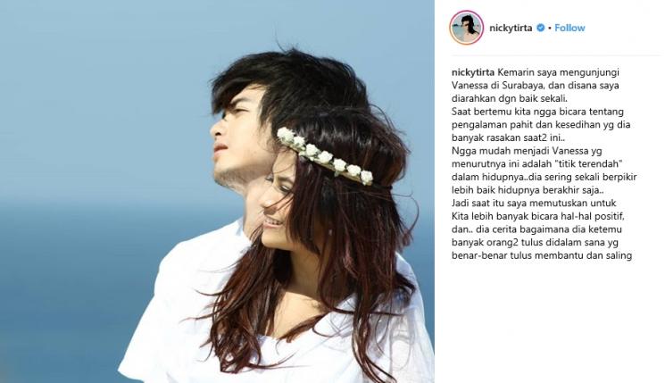 Nicky Tirta dan Vanessa Angel (Instagram/@nickytirta)