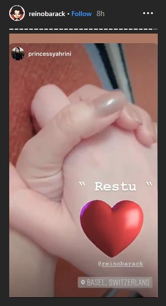 Instastory Reino Barack (Instagram/@reinobarack)