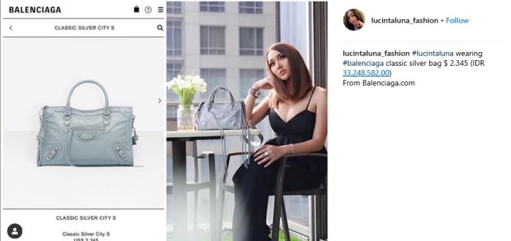 Fashion Lucinta Luna (Instagram/@lucintaluna_fashion)