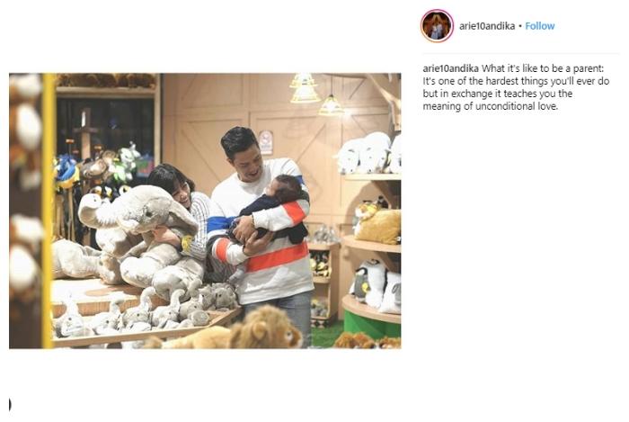 Arie Dwi Andhika, Ardina Rasti dan Anara Langit. (Instagram/@arie10andika)