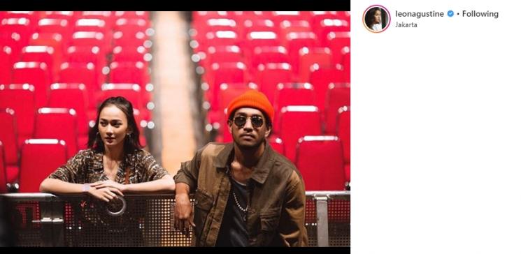 Leona Agustine dan Teddy Adhitya. (Instagram/@leonagustine)