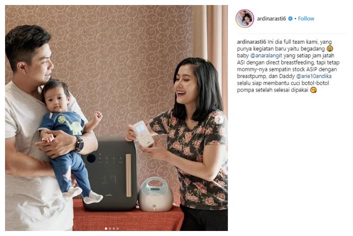Arie Dwi Andhika, Ardina Rasti dan Anara Langit. (Instagram/@ardinarasti6)