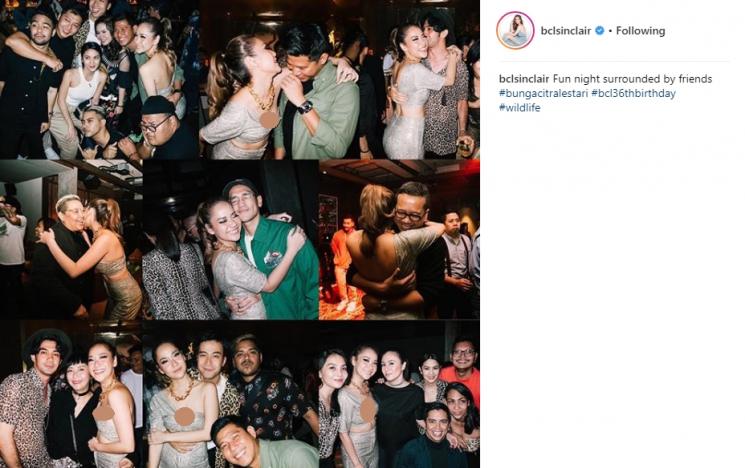 Momen pesta ulang tahun Bunga Citra Lestari. (Instagram/@bclsinclair)
