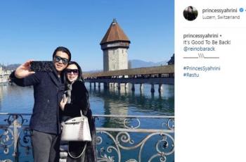 Syahrini dan Reino Barack. (Instagram/@orincessyahrini)