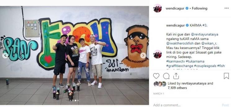 Wendi Cagur bersama Iwa K. (Instagram/@wendicagur)