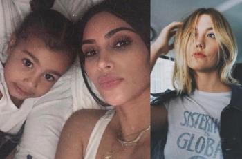 Duh! Anak Kim Kardashian Lebih Modis dari Karlie Kloss saat Pakai Baju Sama