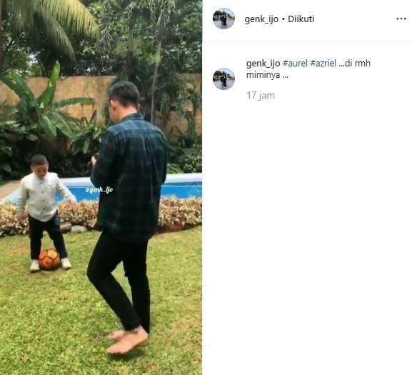 Azriel Hermansyah dan Kellen Lemos. (Instagram/@genk_ij)