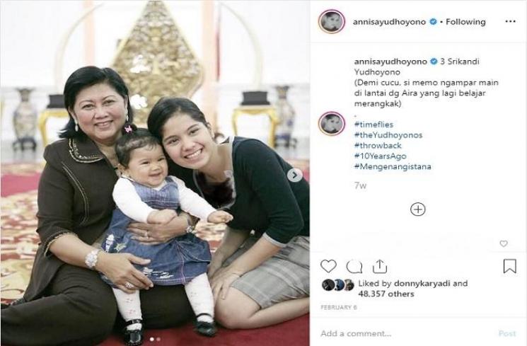 Annisa Pohan dan Ani Yudhoyono (Instagram @annisayudhoyono)