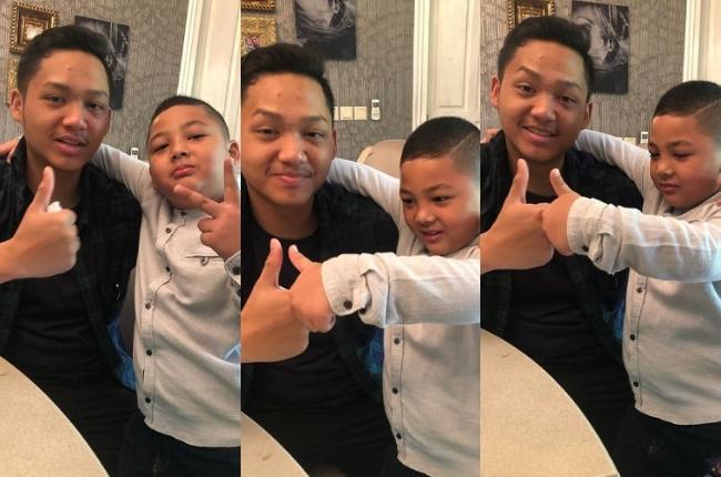 Azriel Hermansyah dan Kellen Lemos. (Instagram/@genk_ij)