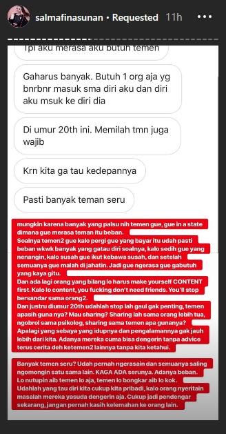 Salmafina Sunan (Instagram/@salmafinasunan)