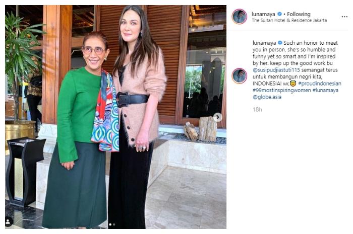 Luna Maya jadi wanita inspiratif. (Instagram/@lunamaya)