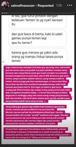 Salmafina Sunan (Instagram/@salmafinasunan)