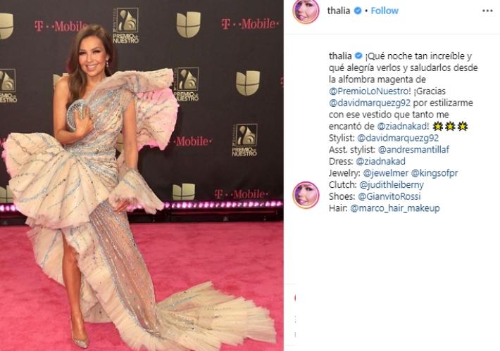 Thalia, pemeran Rosalinda dan Marimar. (Instagram/@thalia)