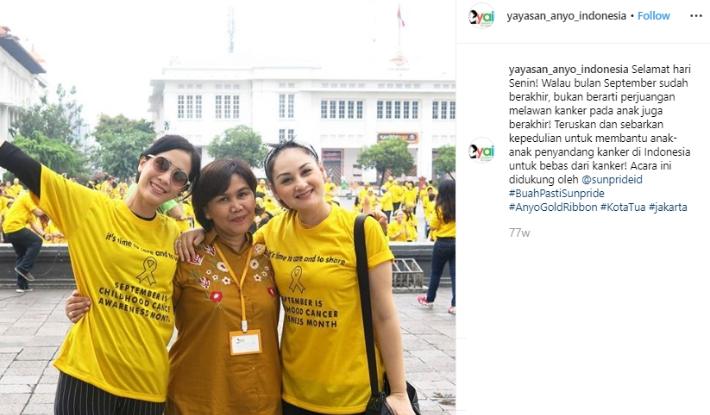 Mona Ratuliu. (Instagram/@yayasan_anyo_indonesia)