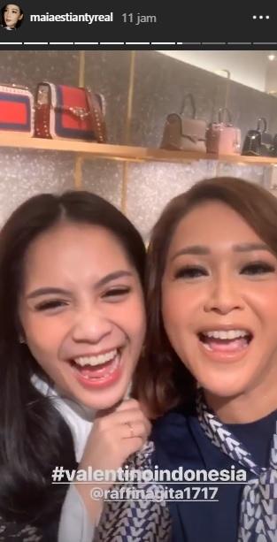 Nagita Slavina dan Maia Estianty. (Instagram/@maiaestiantyreal)