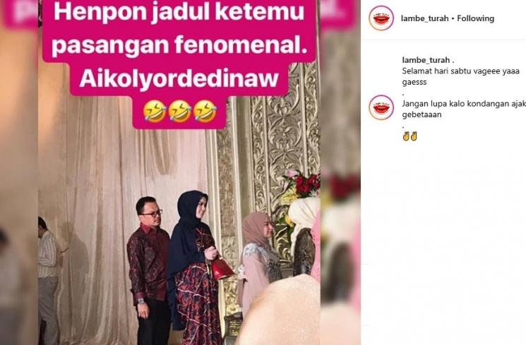 Jennifer Dunn dan Faisal Haris (Instagram/@lambe_turah)