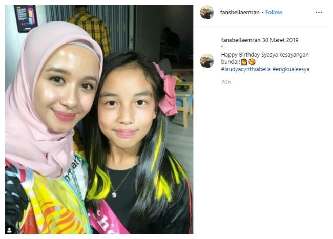 Ulang Tahun Engku Aleesya. (Instagram/@fansbellaemran)