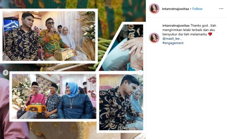 Maell Lee dan Intan  (Instagram/@intanratnajuwitaa)