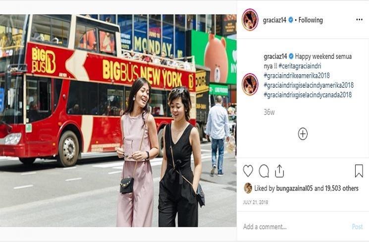 Gracia Indri dan Gisela Cindy (Instagram @graciaz14)