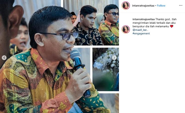 Maell Lee dan Intan  (Instagram/@intanratnajuwitaa)