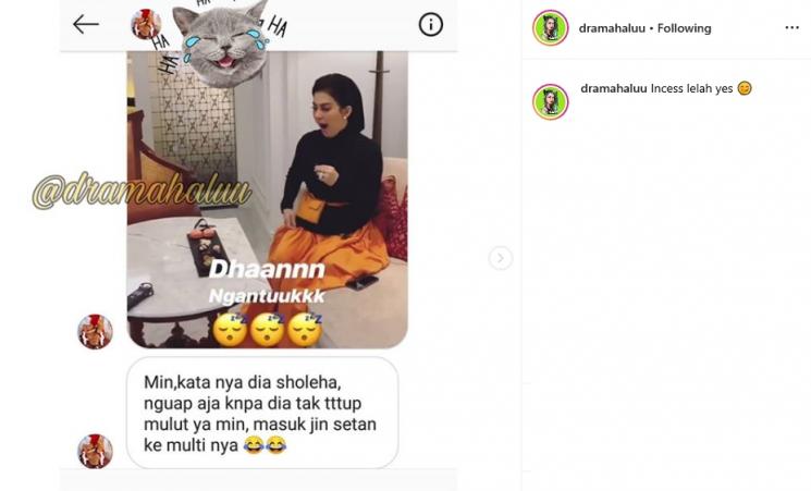 Syahrini (Instagram/@dramahaluu)