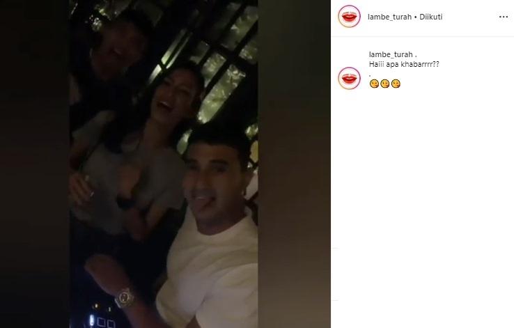 Video Ali Syakieb denga cewek lain. (Instagram/@lambe_turah)