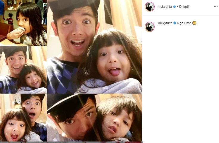 Nicky Tirta manjakan putri semata wayangnya. (Instagram/@nickytirta)