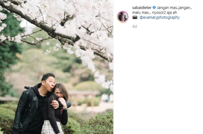 Sabai Dieter dan Ringgo Agus Rahman. (Instagram/@sabaidieter)