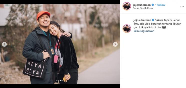 Joshua Suherman dan Clairine Clay (Instagram/@jojosuherman)