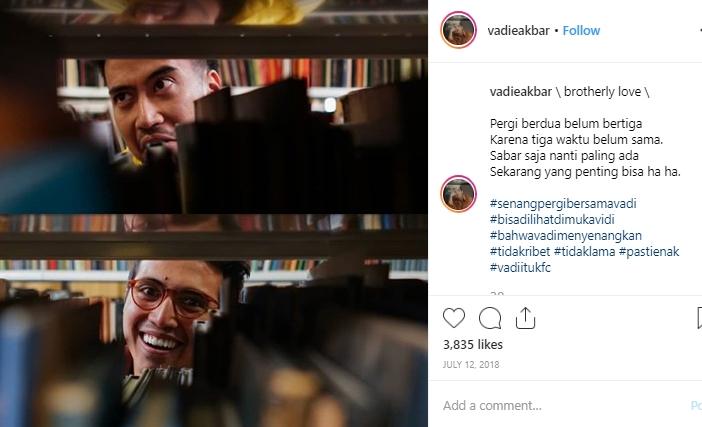 Vidi Aldiano dan Vadie Akbar. (Instagram/@vadieakbar)