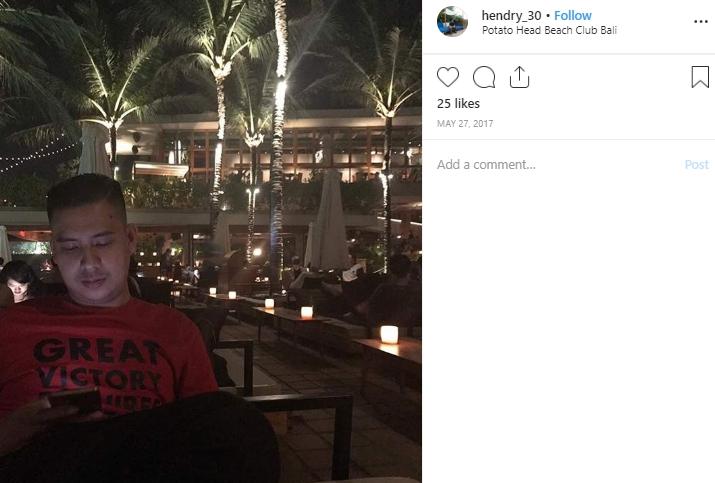 Hendry Prasetyo. (Instagram/@hendry_30)