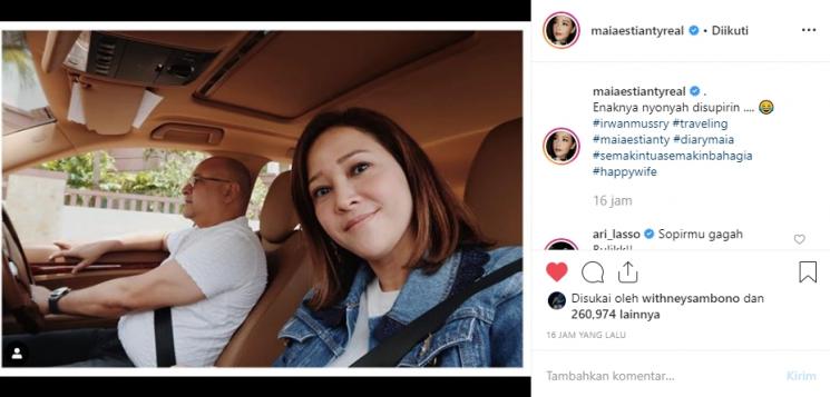 Irwan Mussry sopiri Maia Estianty (Instagram/@maiaestiantyreal)