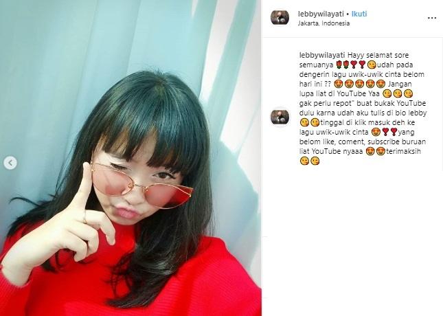 Lebby Wilayati, keponakan Dewi Perssik. (Instagram/@lebbywilayati)