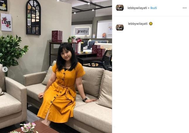 Lebby Wilayati, keponakan Dewi Perssik. (Instagram/@lebbywilayati)