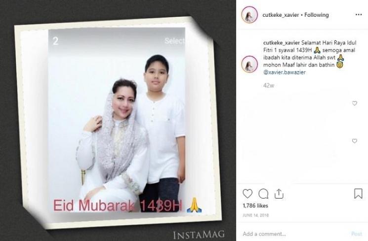 Cut Keke dan Xavier Rasyad Pasca Aliva (Instagram @cutkeke_xavier)