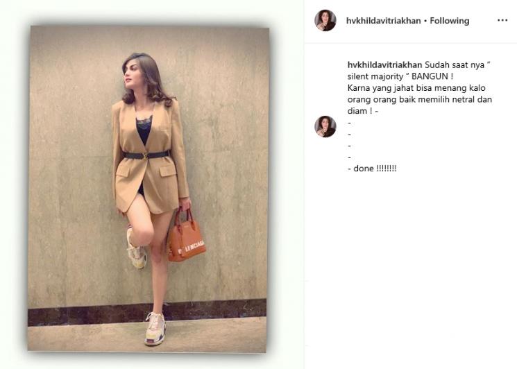 Hilda Vitria (Instagram/@ hvkhildavitriakhan)